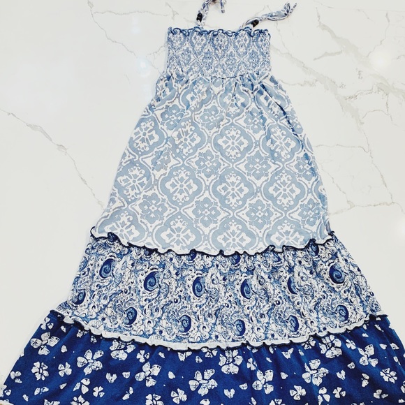girls blue sundress